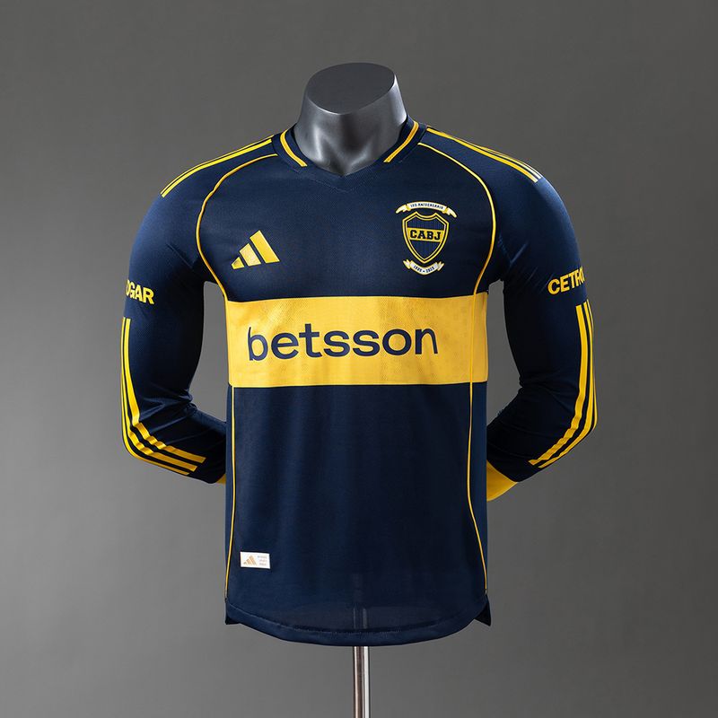 Boca Juniors 2025-2026 Home Long-Sleeve Player