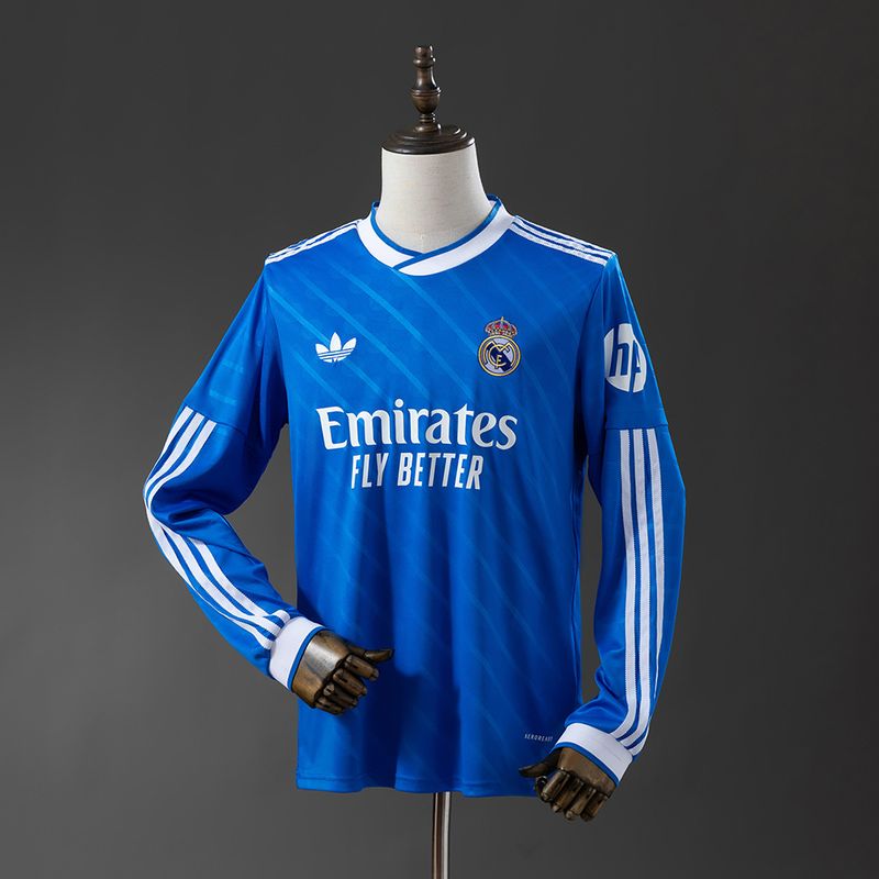 Real Madrid 2025-2026 Second Away Long Sleeve Fan
