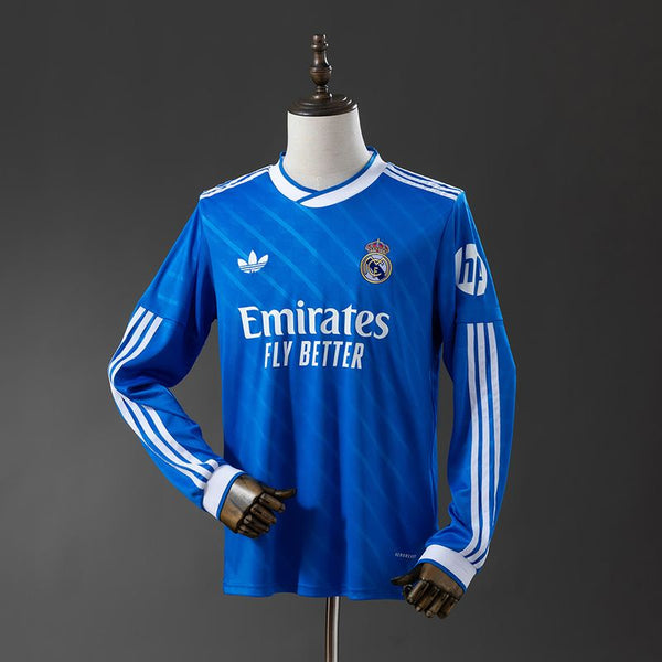 Real Madrid 2025-2026 Second Away Long Sleeve Fan