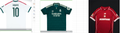 Mexico's three jerseys