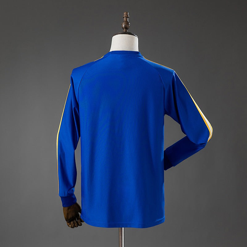 Real Madrid 2026-2027 Terrace Icons Long Sleeve T-Shirt Blue Fan