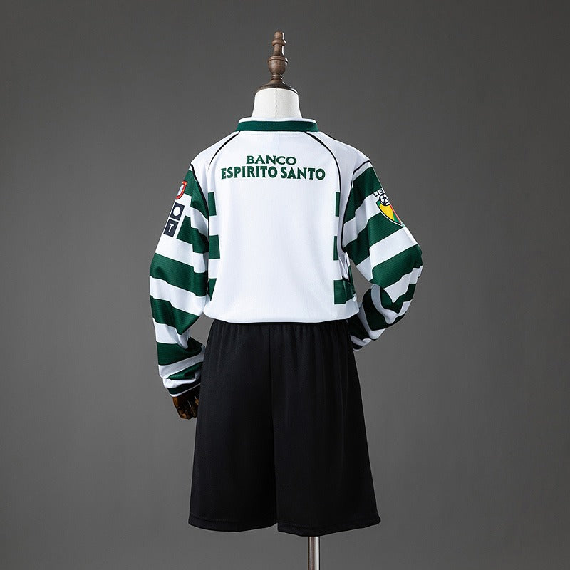 Retro Kids Sporting CP 2001-2002 Long-Sleeve Home