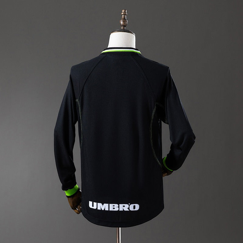 Retro Manchester United 1998-1999 Second Away Champions League Edition Long Sleeve