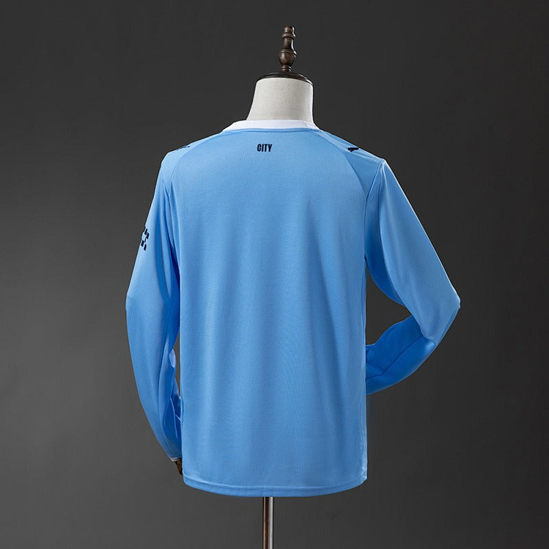 Manchester City 2025-2026 Home Long Sleeve Fan