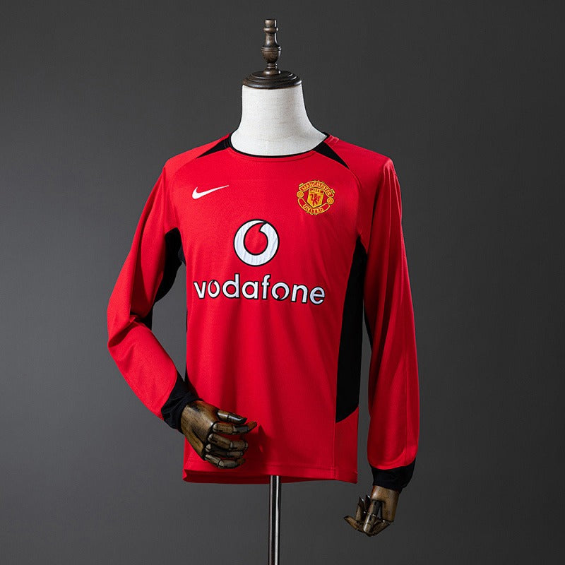 Retro Manchester United 2002-2004 Home Long Sleeve