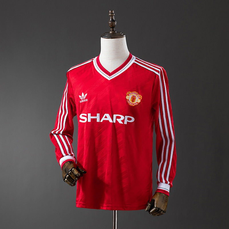 Retro Manchester United 1986-1988 Home Long Sleeve