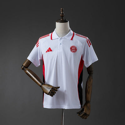 Bayern München 2025-2026 POLO-White&Red Fan