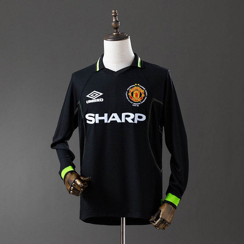 Retro Manchester United 1998-1999 Second Away Champions League Edition Long Sleeve