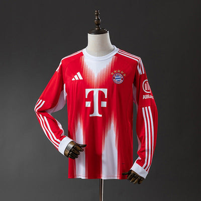 Bayern München 2025-2026 Home Long Sleeve Fan