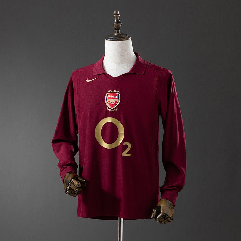 Retro Arsenal 2005-2006 Home Long sleeves