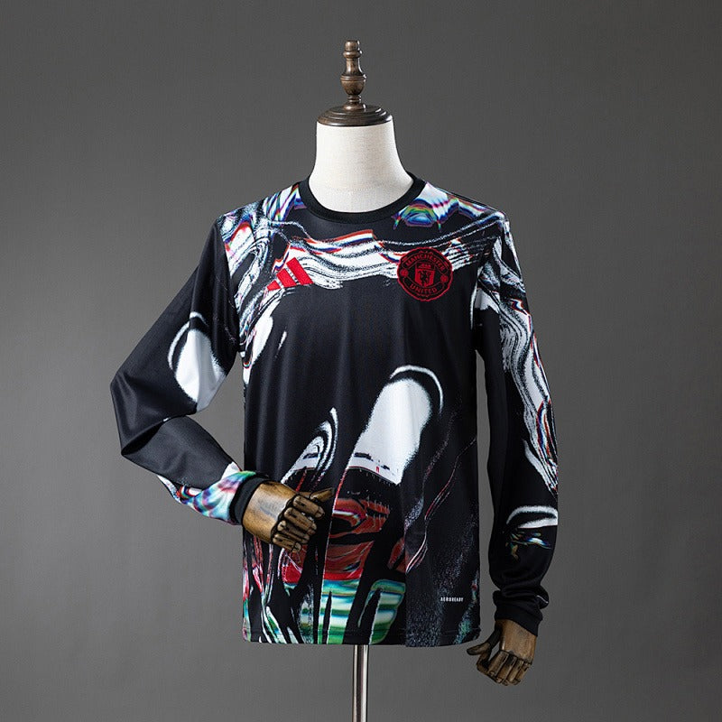 Manchester United 2025-2026 Long Sleeve Pre-Match Fan