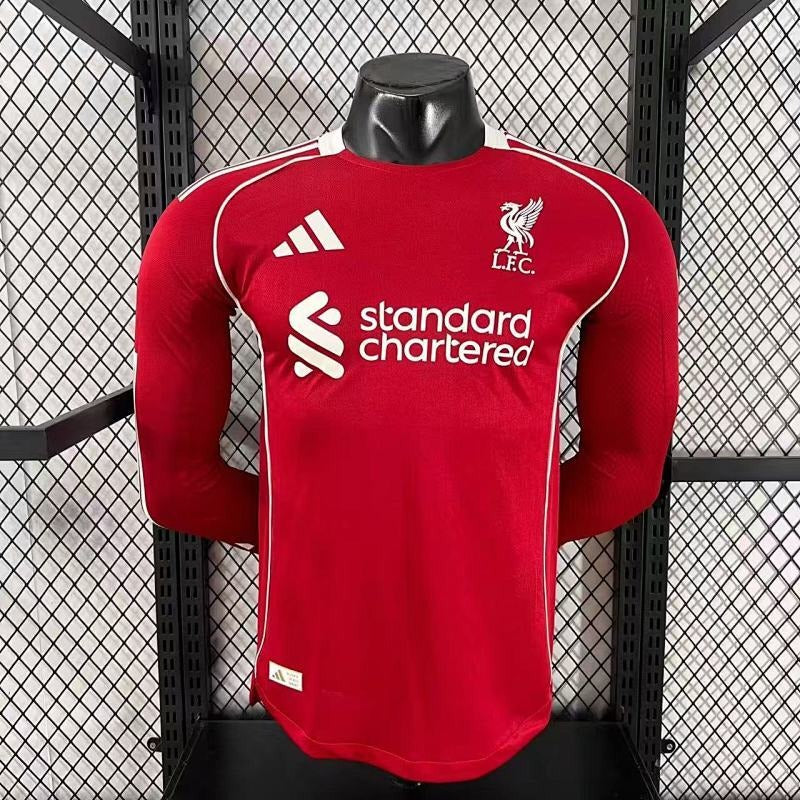 Liverpool 2025-2026 Home Long-Sleeve Player